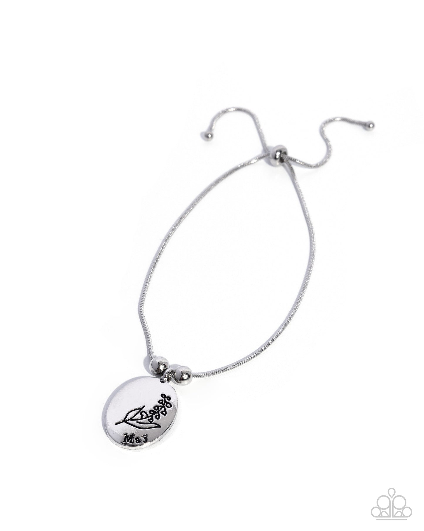 Personalized Bouquet - May - silver - Paparazzi bracelet