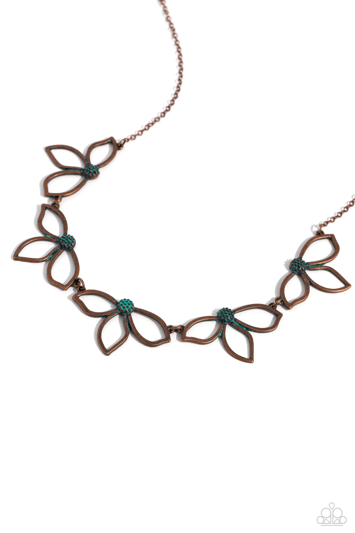Petal Pageantry - copper - Paparazzi necklace
