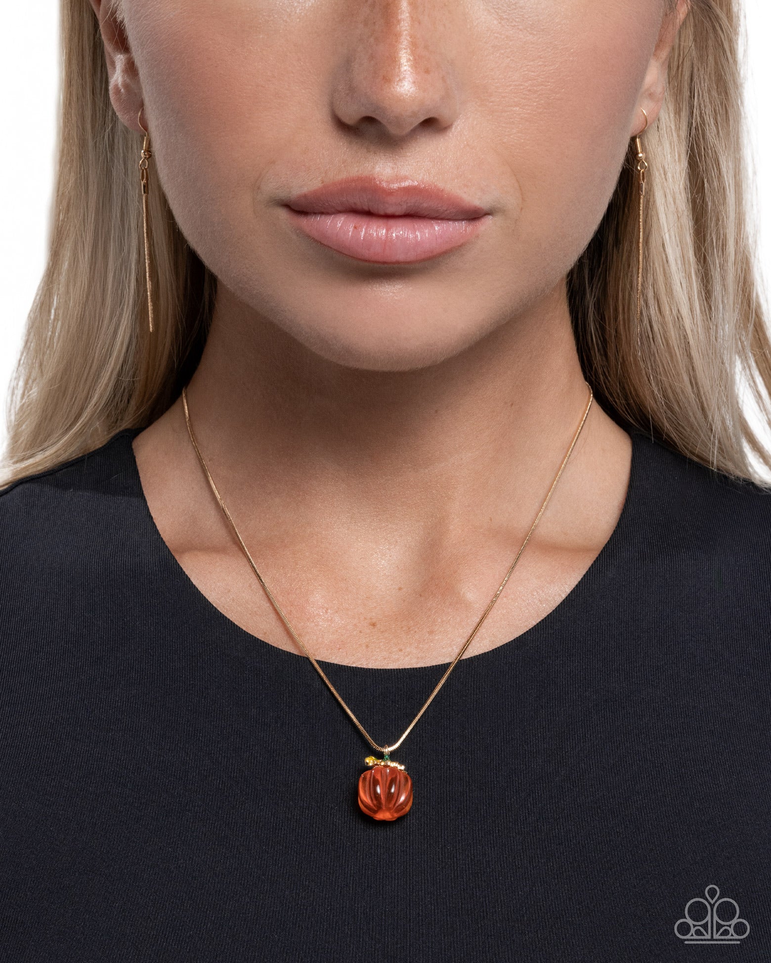 Picturesque Pumpkin - orange - Paparazzi necklace – JewelryBlingThing