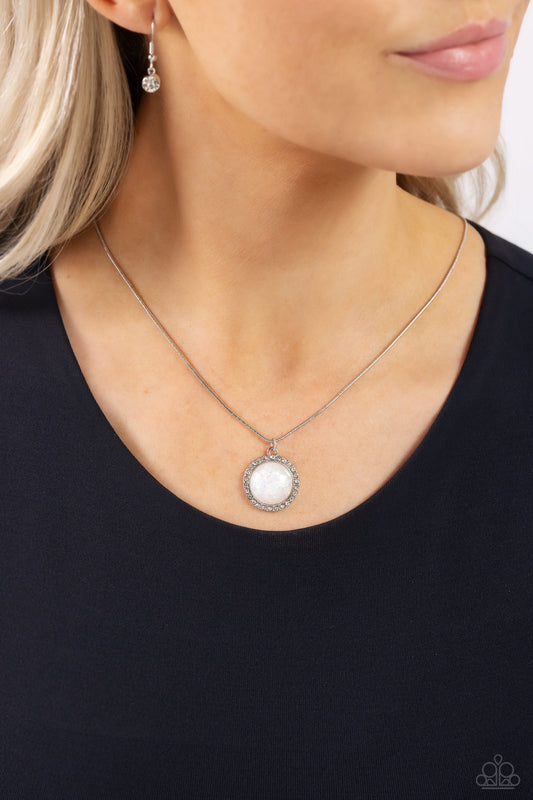 Pixie Potential - white - Paparazzi necklace