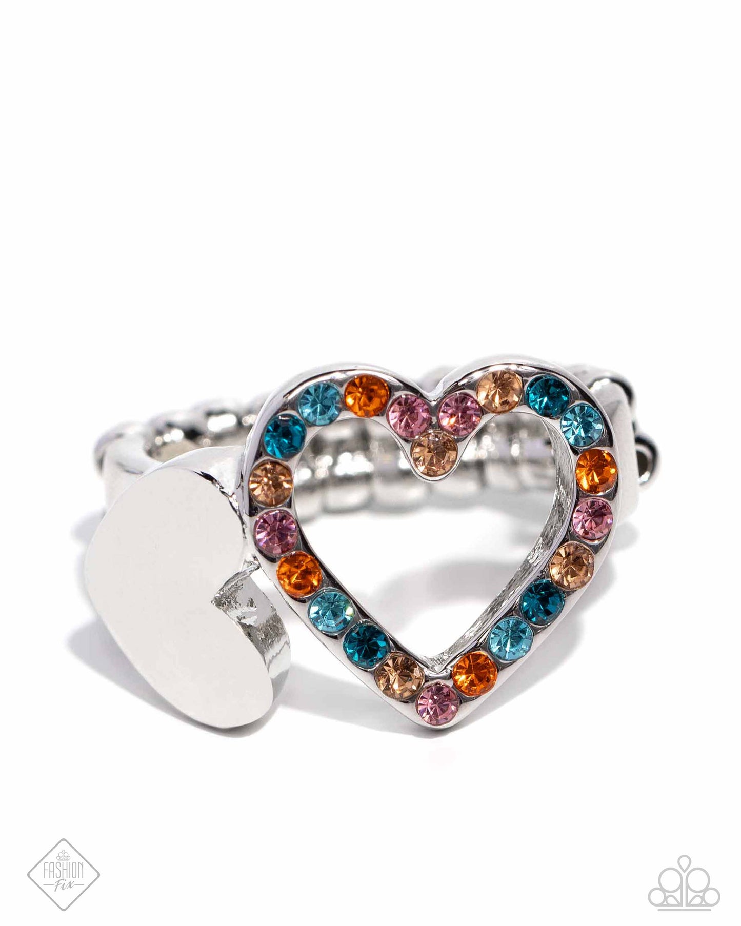 Play a HEART - orange - Paparazzi ring