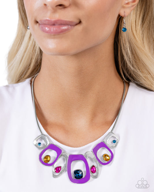 Poetically Painted - purple - Paparazzi necklace
