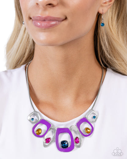 Poetically Painted - purple - Paparazzi necklace