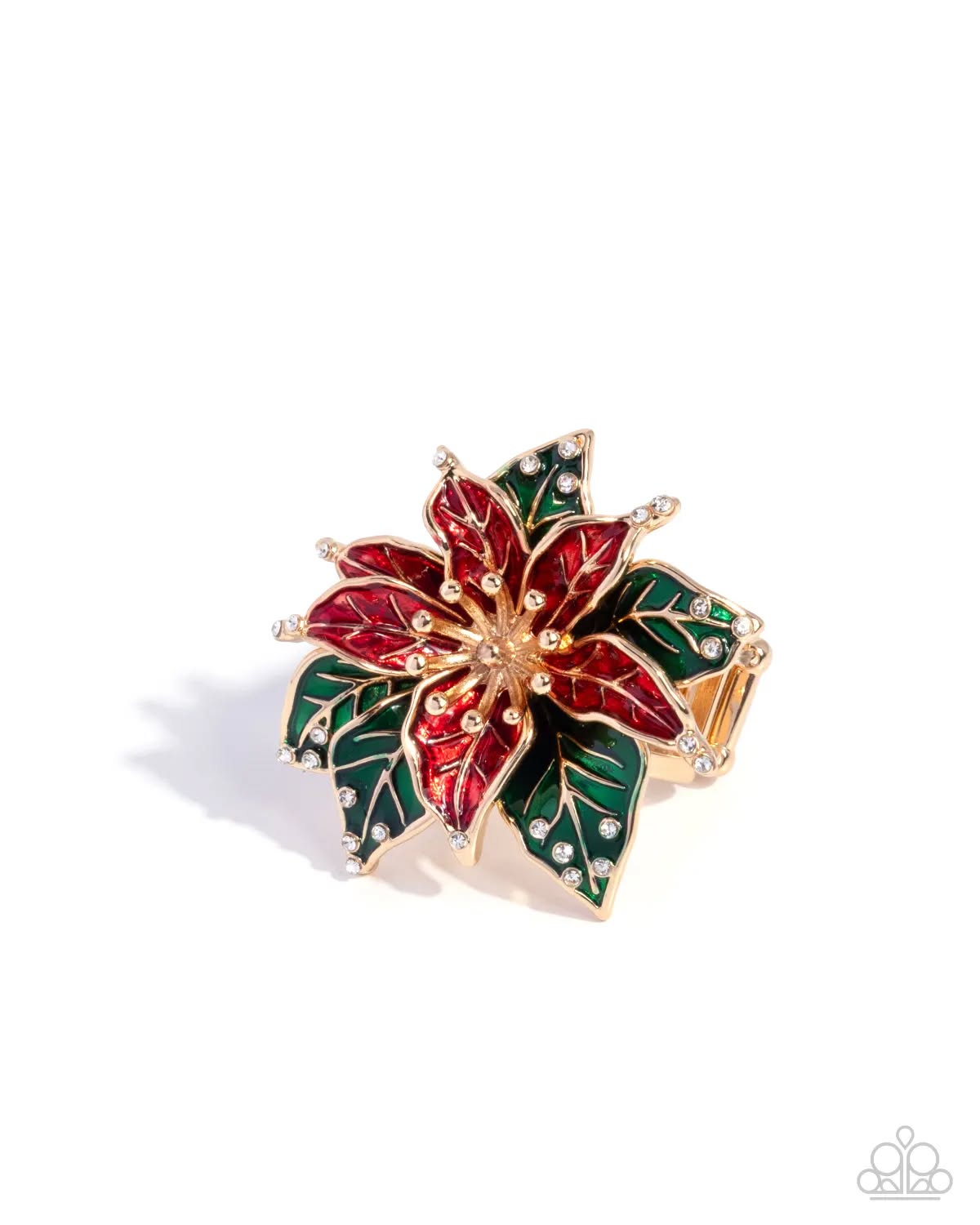 Poinsettia Promise - red - Paparazzi ring