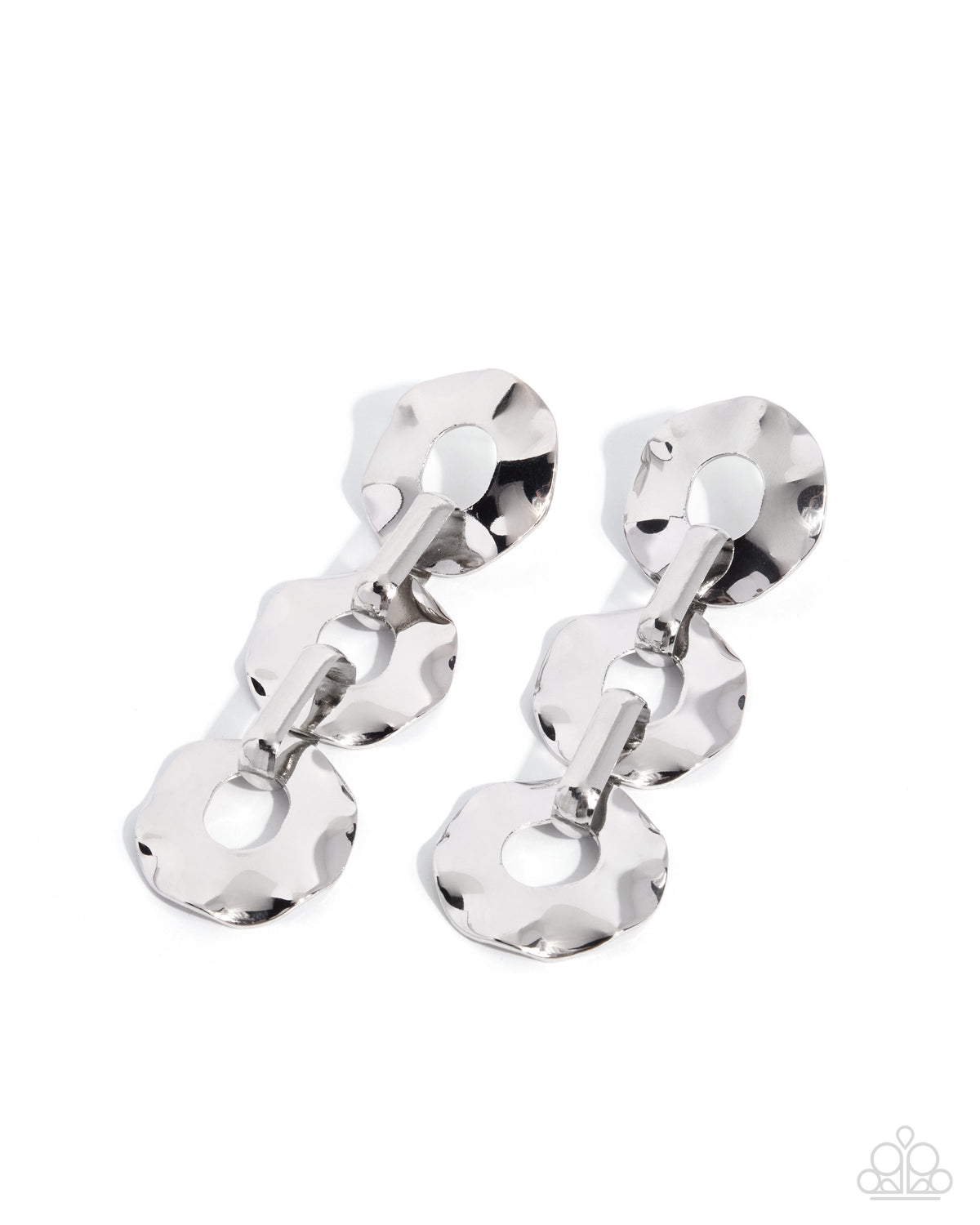 Poised Premiere - silver - Paparazzi earrings