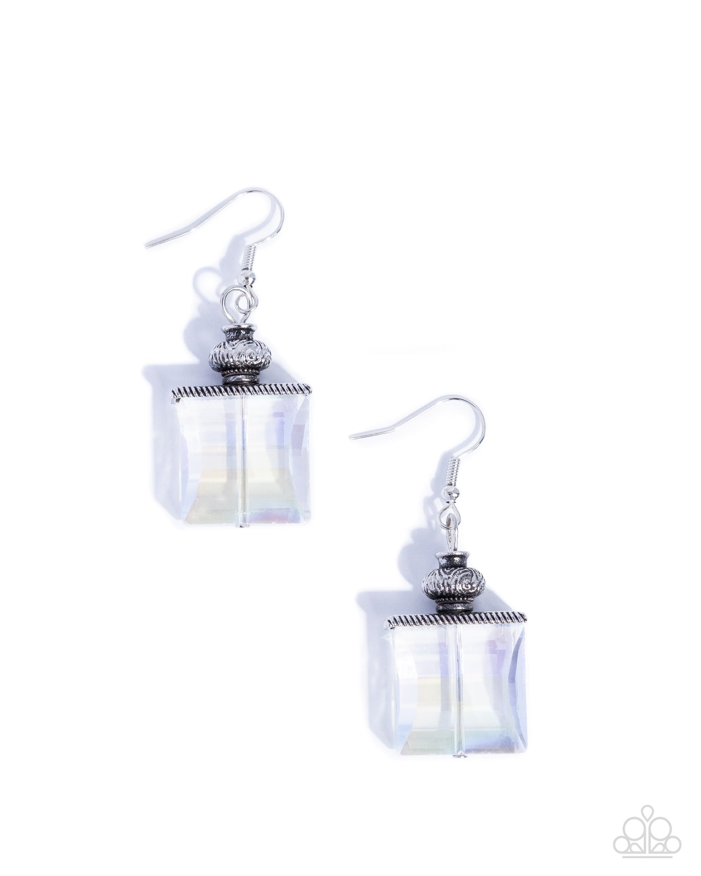 Polished Perfume - white - Paparazzi earrings