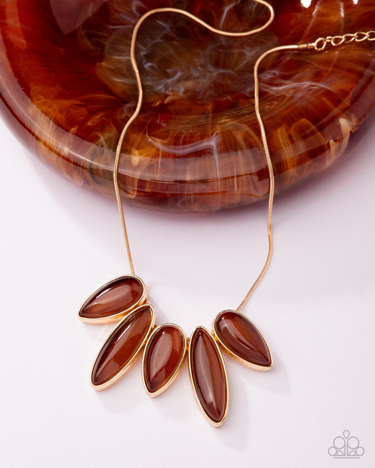 Powerhouse Pairing - brown - Paparazzi necklace