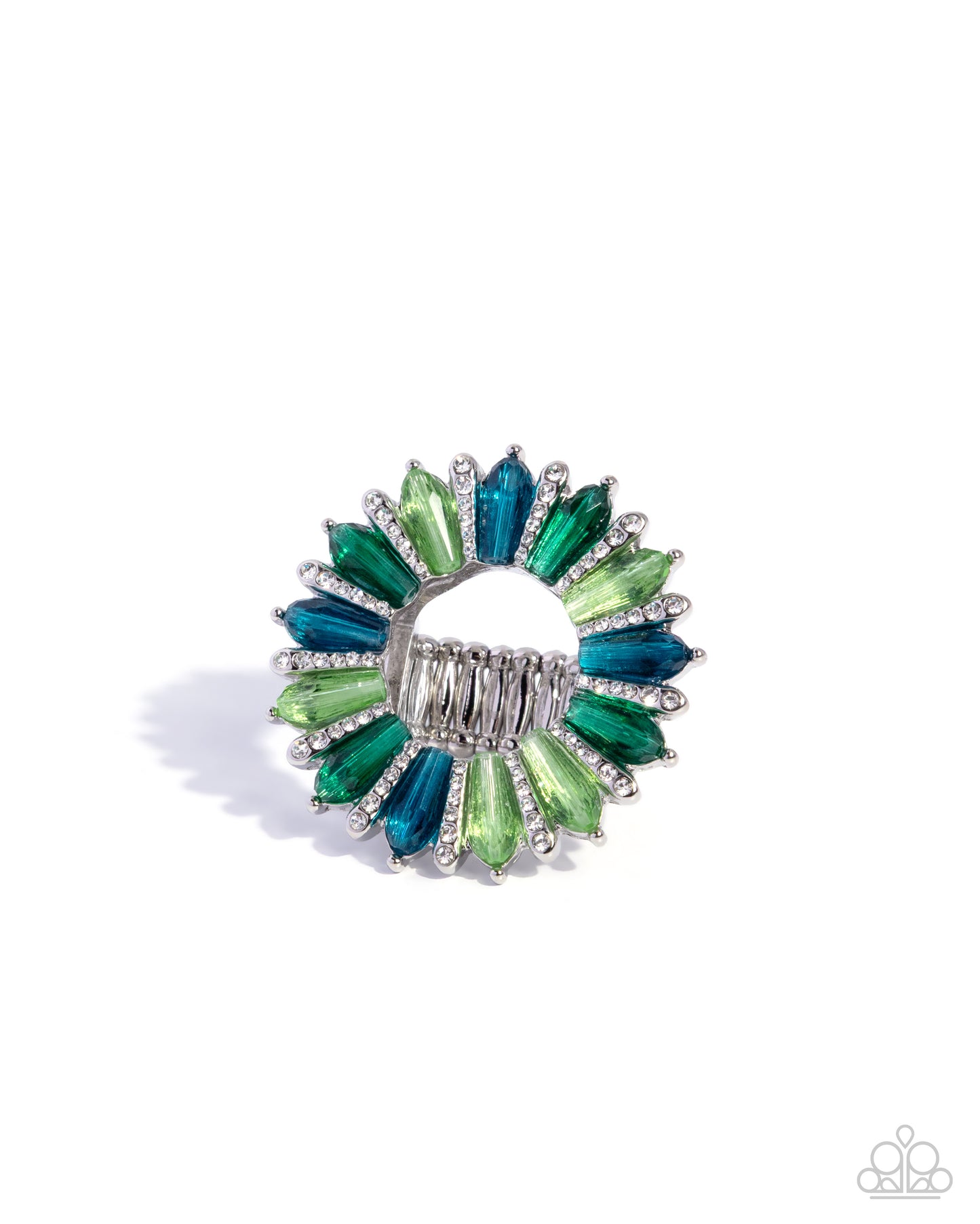 Powerhouse Pedestal - green - Paparazzi ring