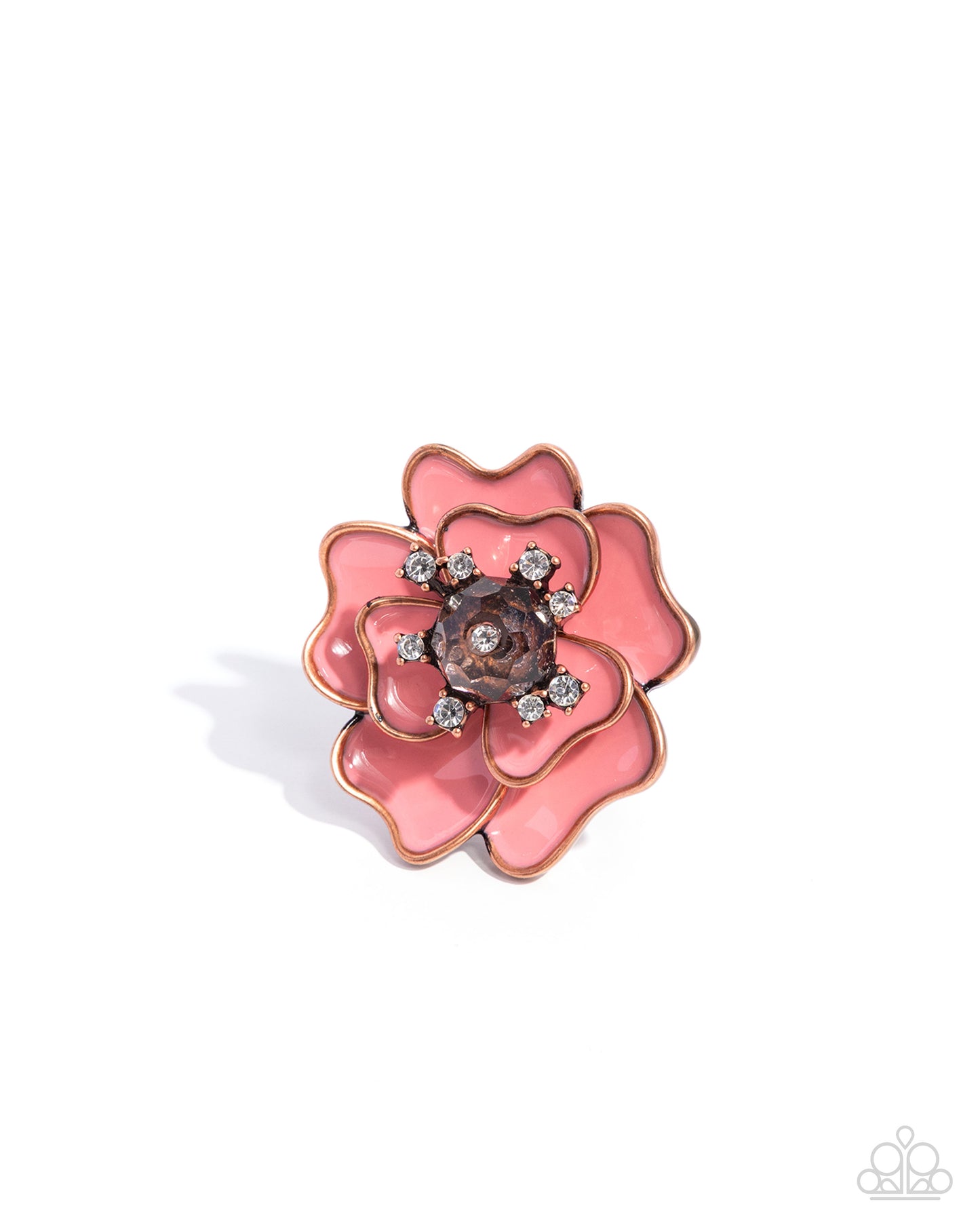 Pretty Petals - copper - Paparazzi ring