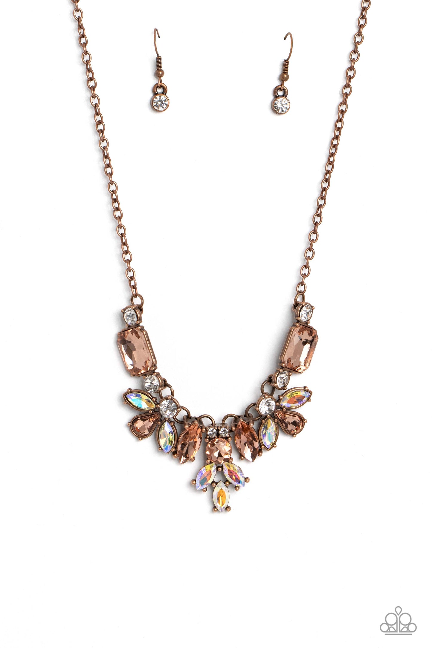 Prima Donna Dazzle - copper - Paparazzi necklace