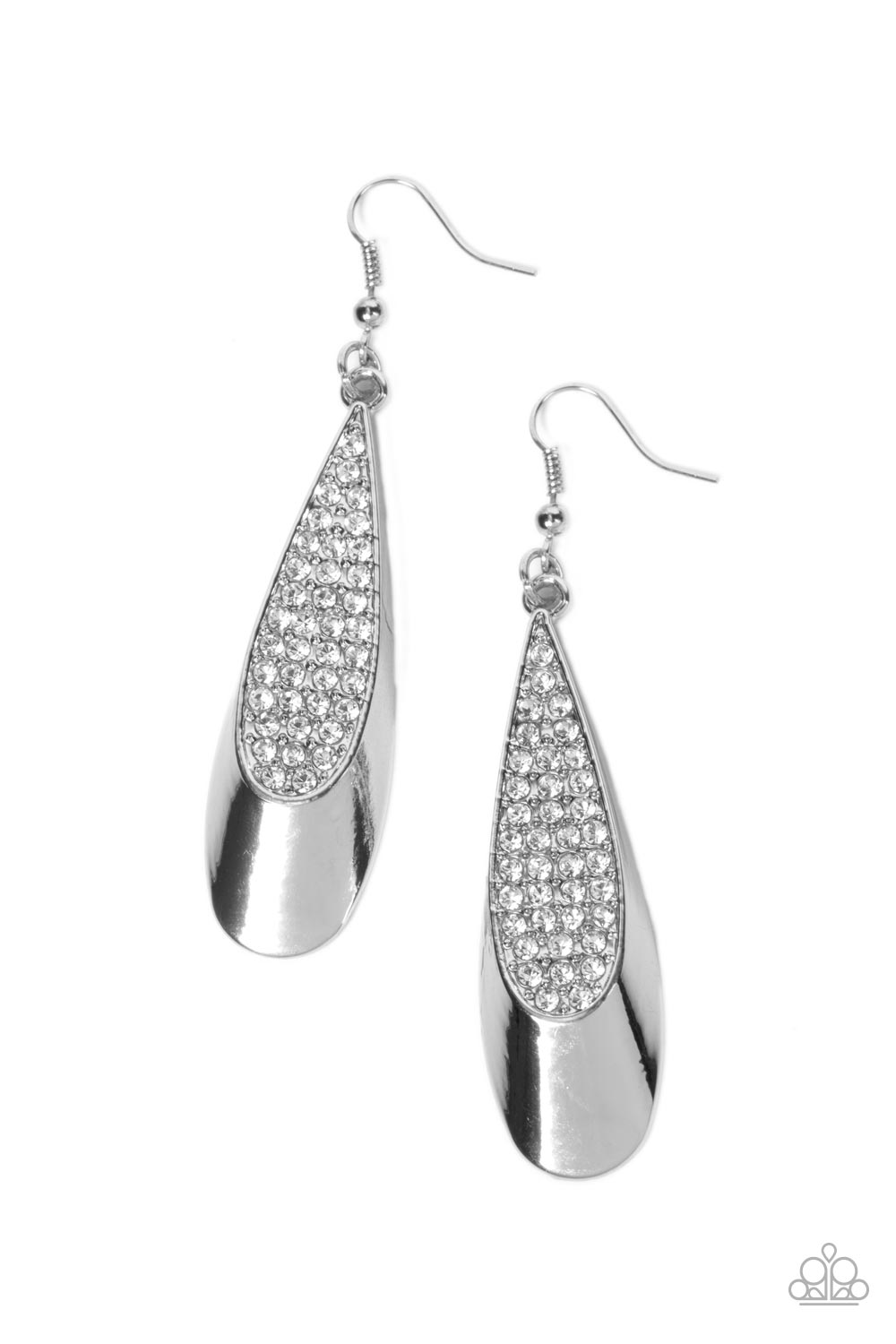 Prismatically Persuasive - white - Paparazzi earrings
