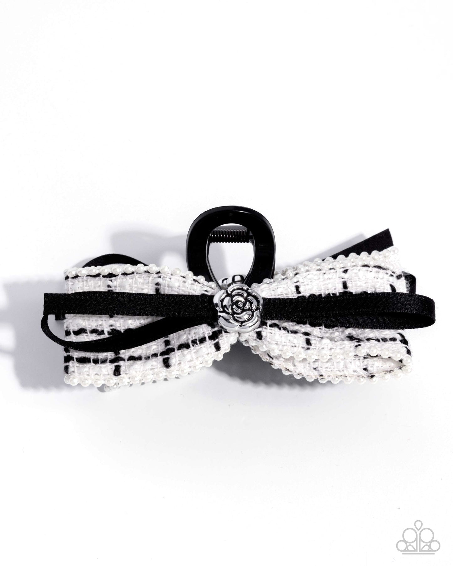 Private School - white - Paparazzi hair clip