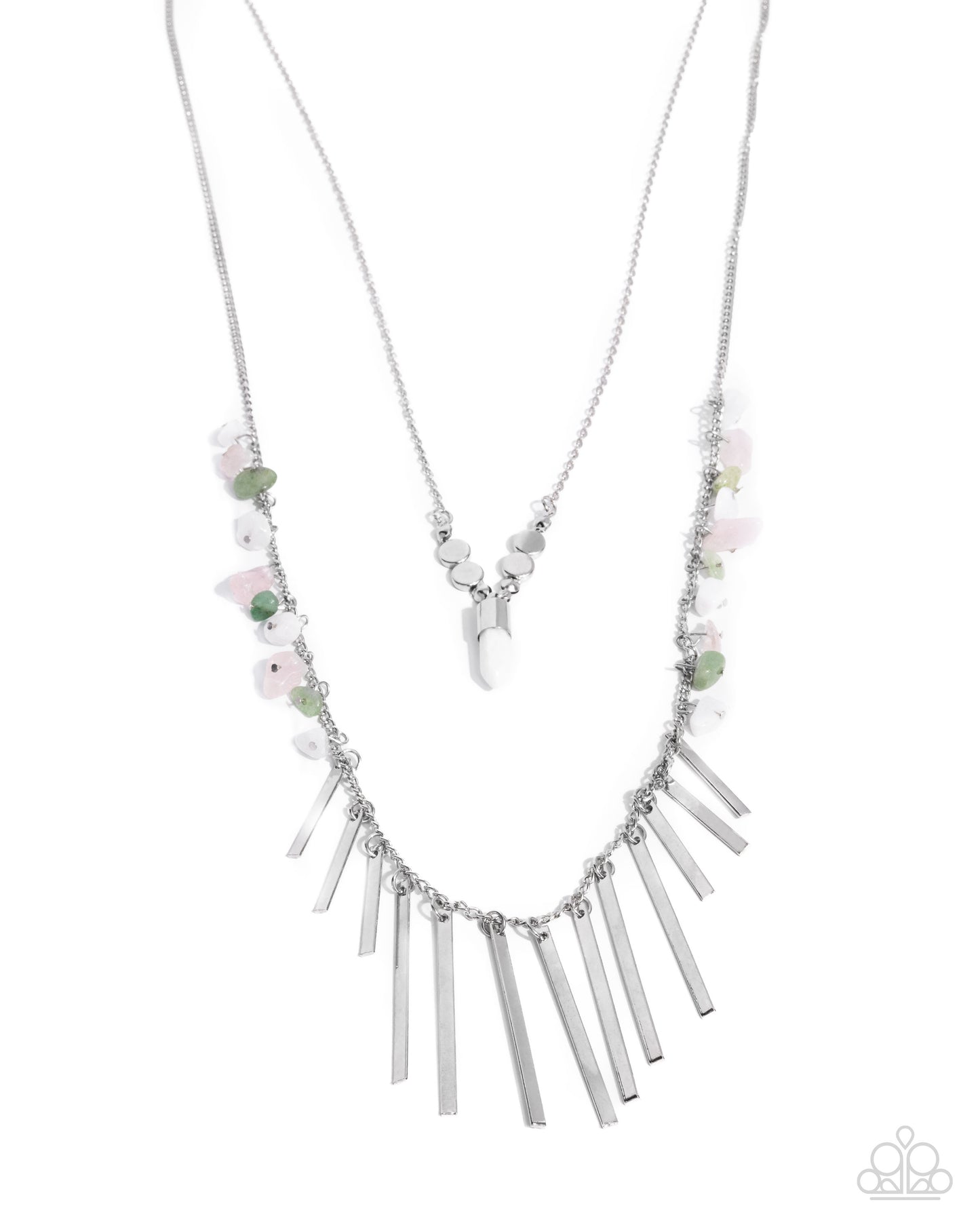 Promising Progress - white - Paparazzi necklace