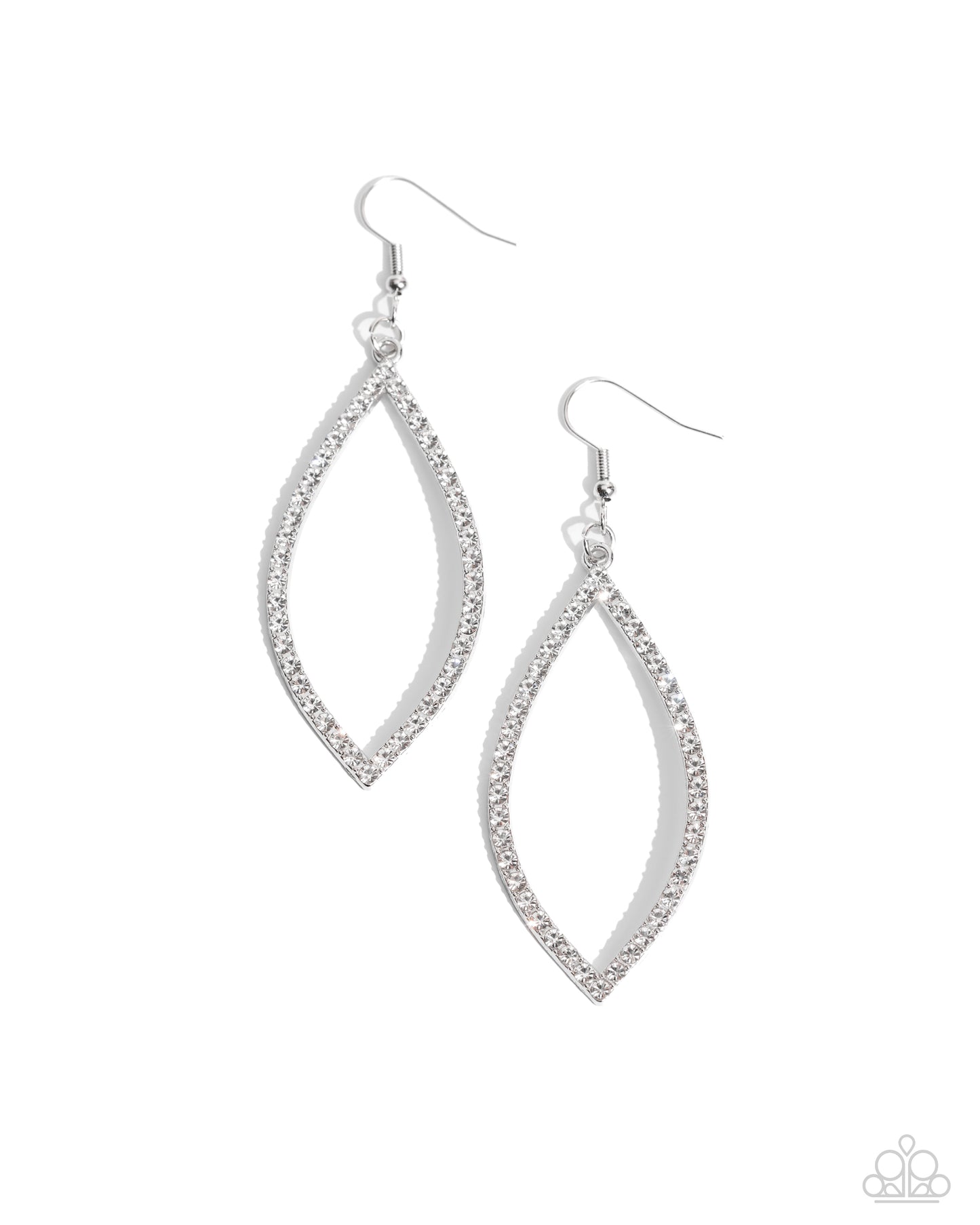 Prosperous Prospects - white - Paparazzi earrings