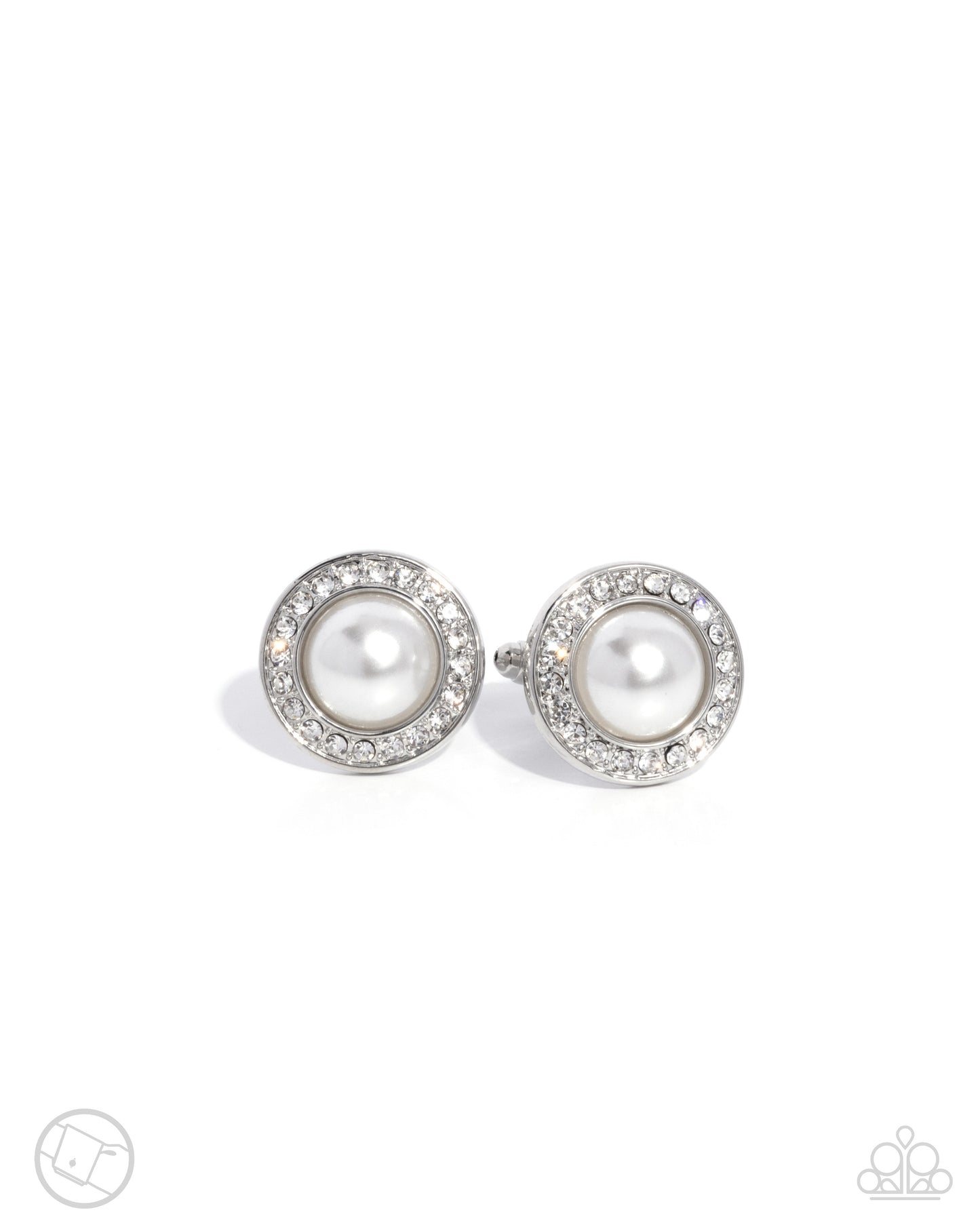 Protective Pearls - white - Paparazzi MENS cufflinks