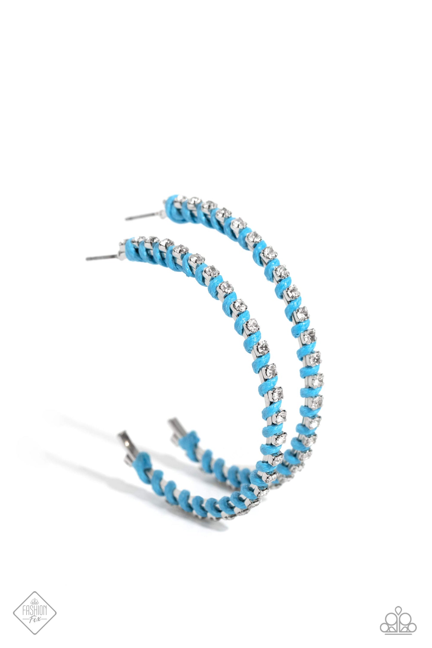 Put a STRING on It - blue - Paparazzi earrings
