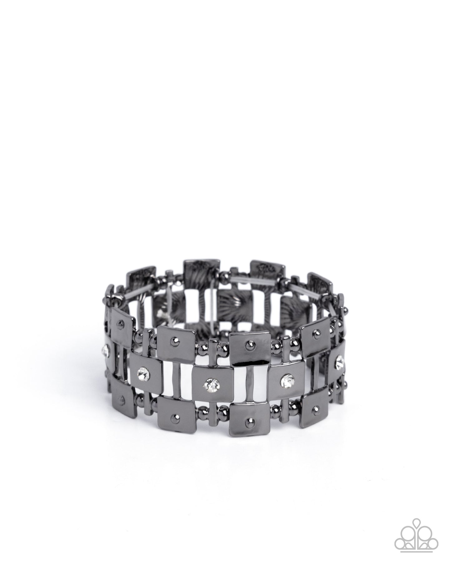 Puzzling Persistence - black - Paparazzi bracelet