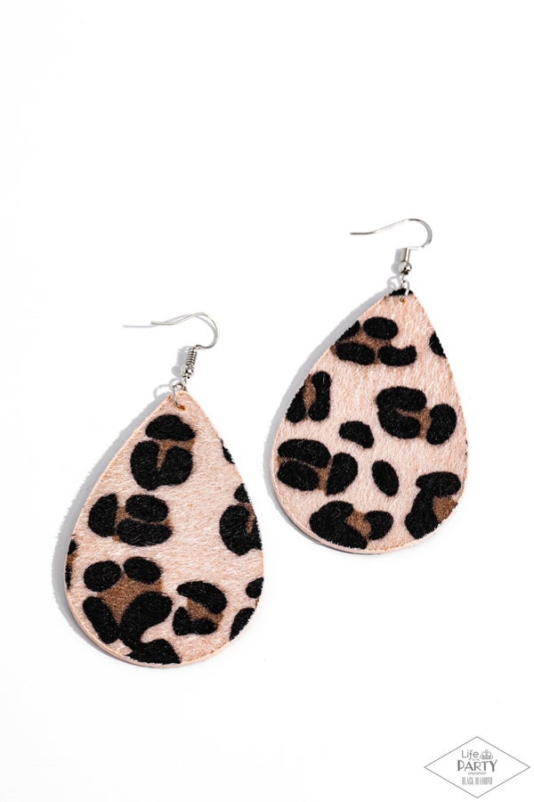 Ra, Ra, Roar - brown - Paparazzi earrings