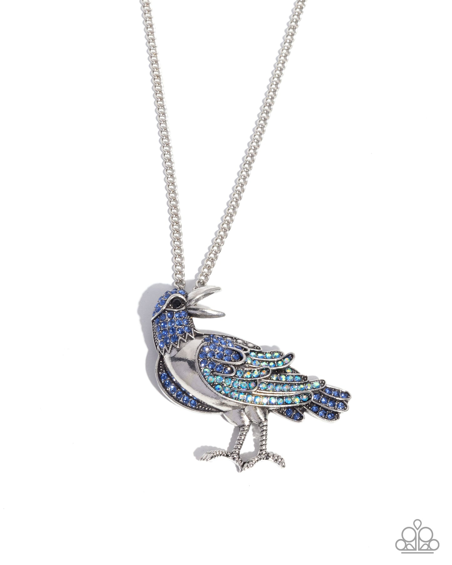 Radiant Raven - blue - Paparazzi necklace