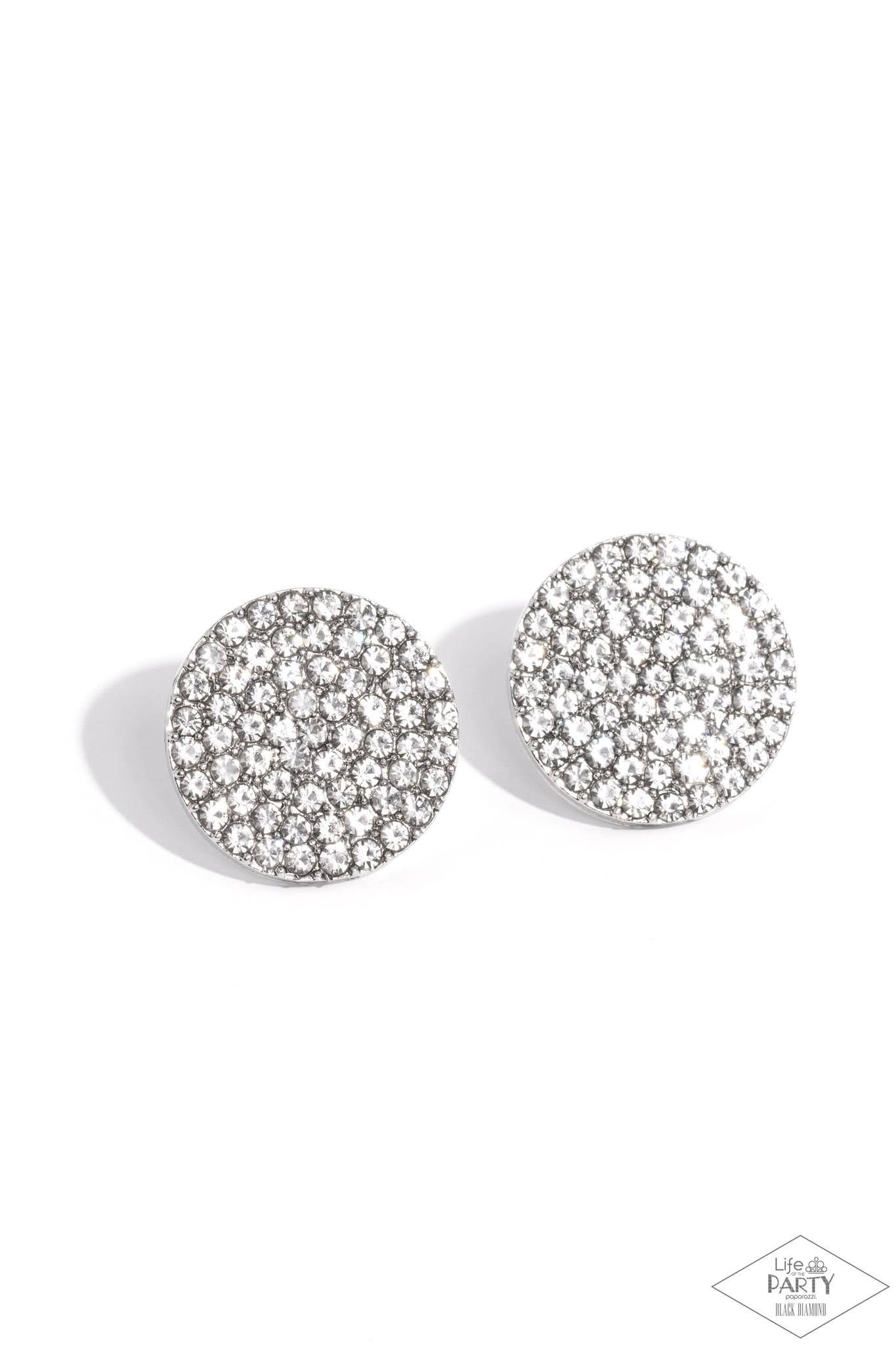 Radiant Ripples - white - Paparazzi earrings