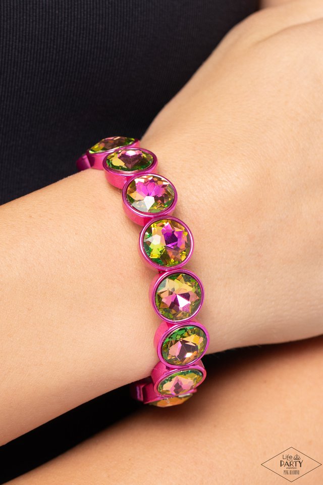 Radiant on Repeat - pink - Paparazzi bracelet