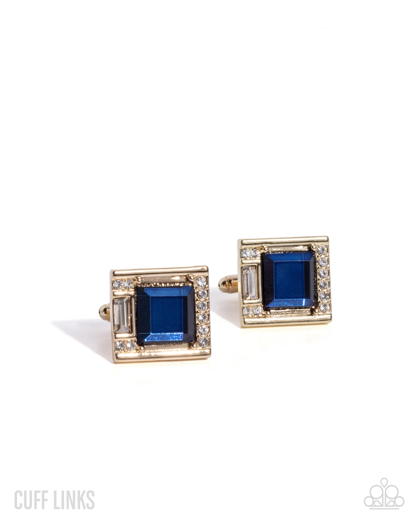Reasonable Radiance - blue - Paparazzi MENS cufflinks
