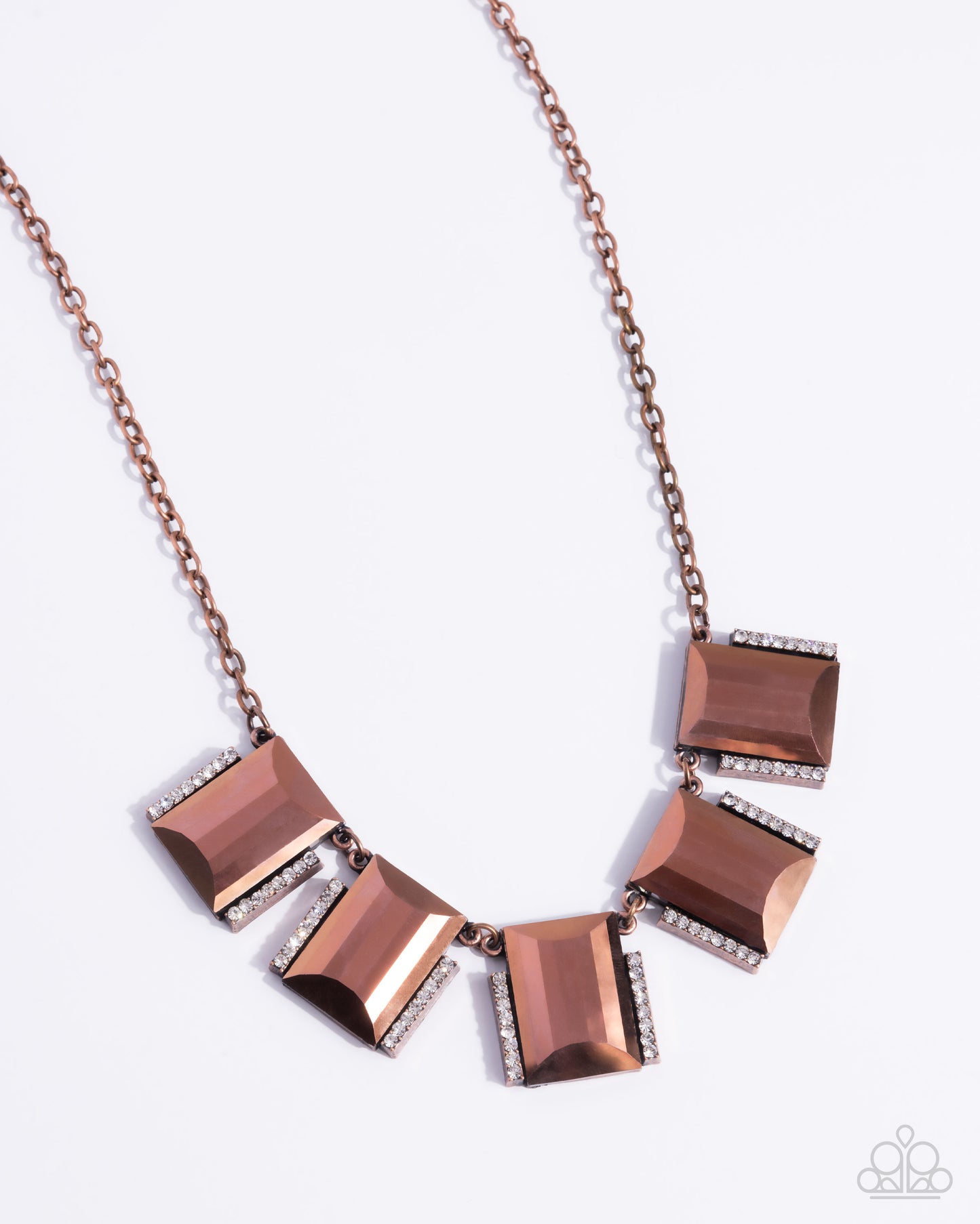 Rebel Racket - copper - Paparazzi necklace