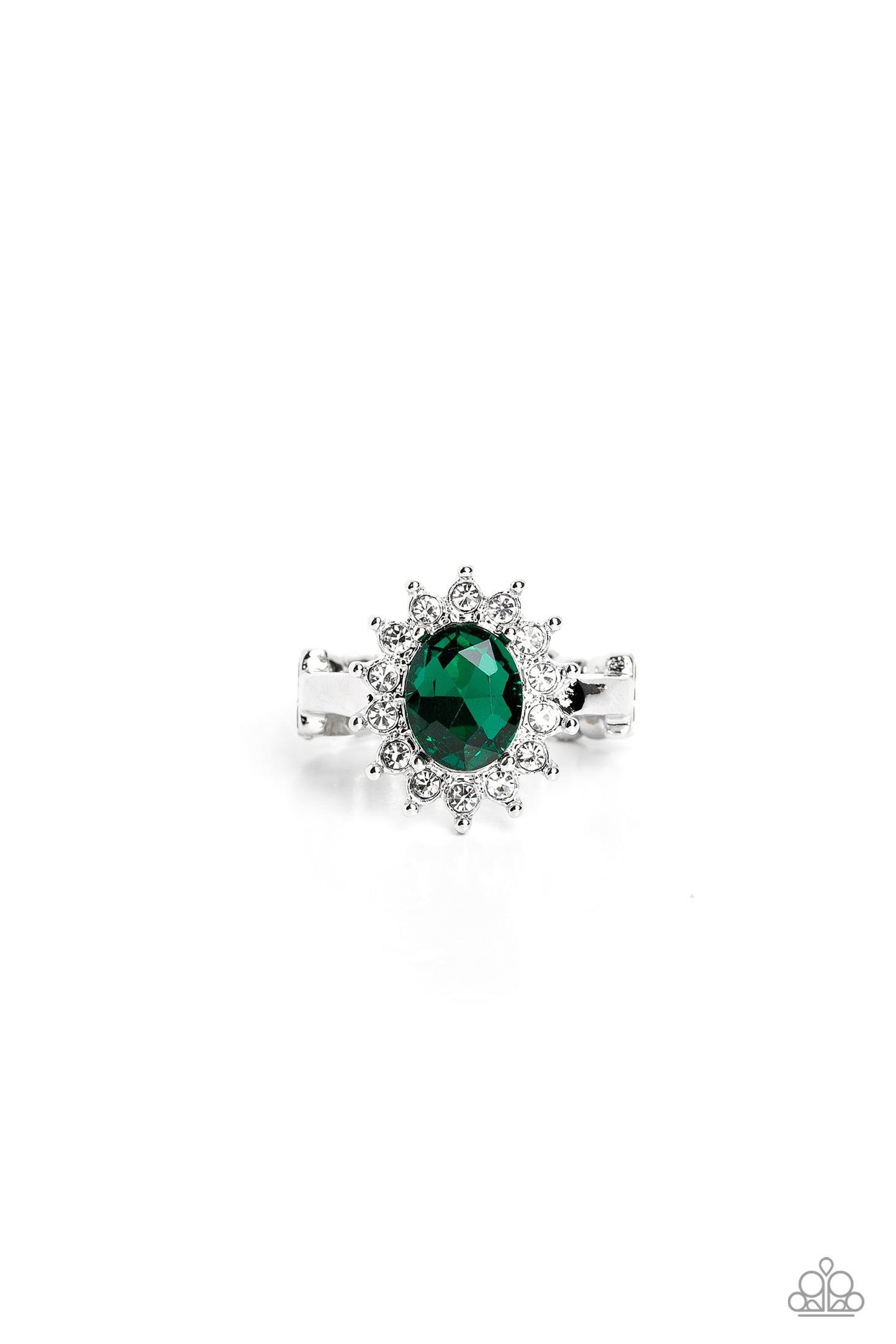 Red Carpet Reveal - green - Paparazzi ring