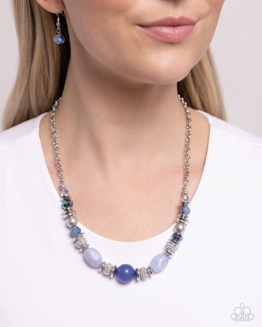 Refined Redux - blue - Paparazzi necklace