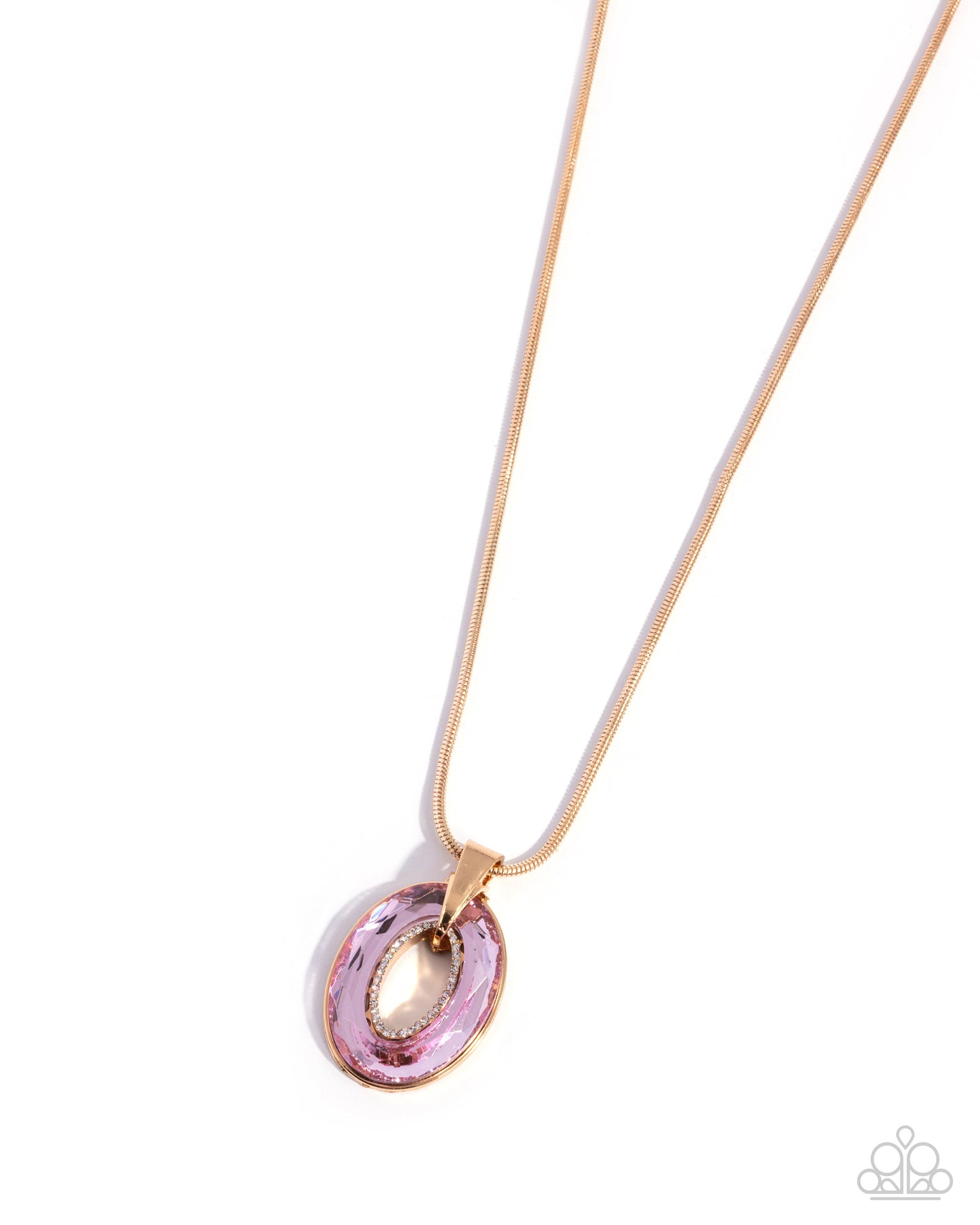 Reflective Rigor - pink - Paparazzi necklace