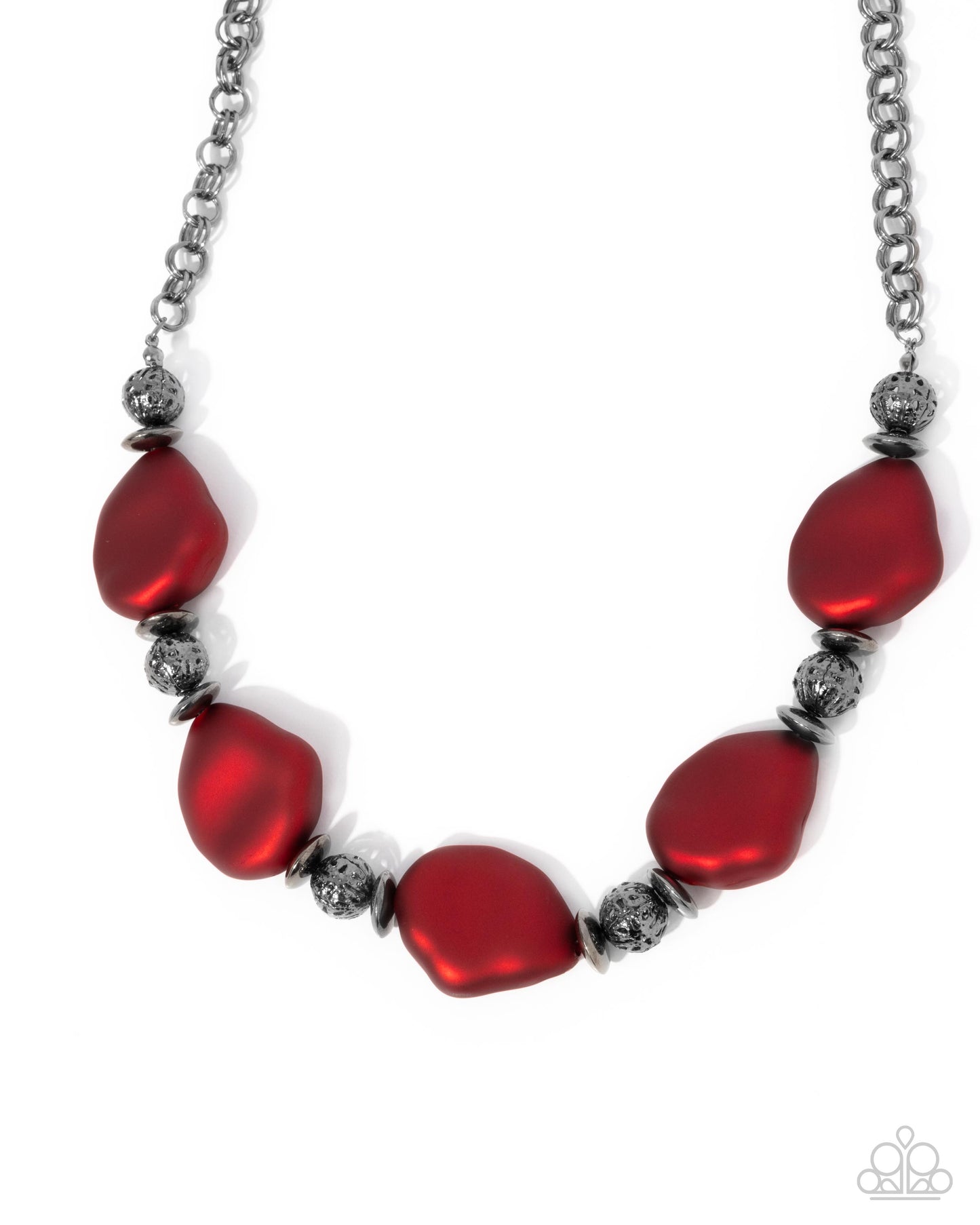 Refulgent Reformation - red - Paparazzi necklace