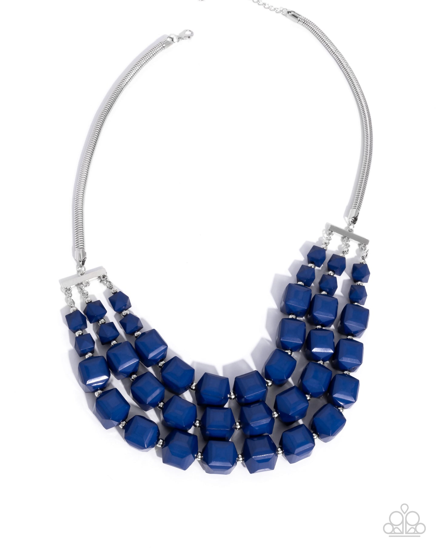 Reliant Rows - blue - Paparazzi necklace