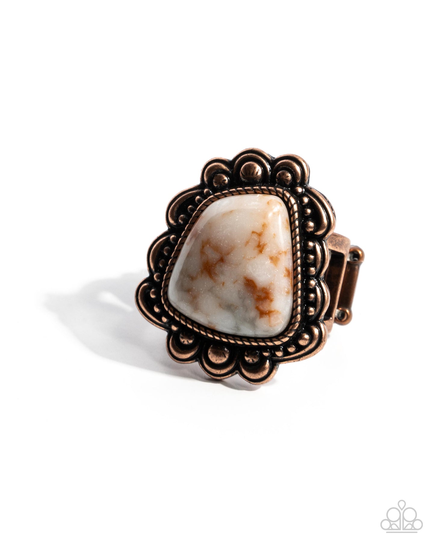 Repurposed Radiance - copper - Paparazzi ring