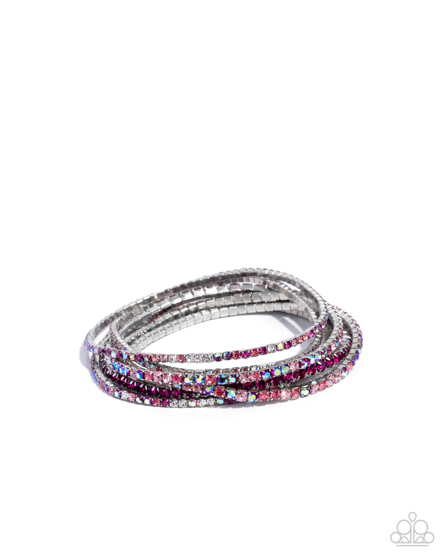 Rhinestone Review - pink - Paparazzi bracelet