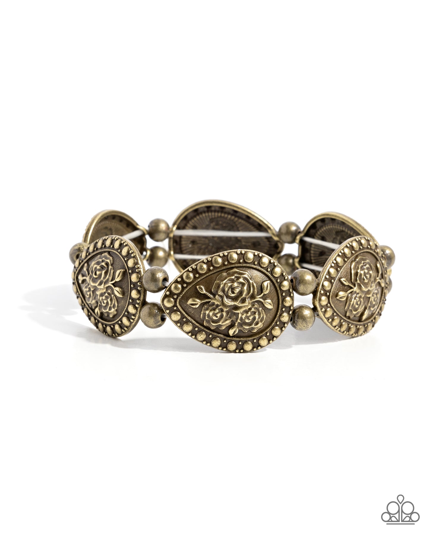 Roaring Rose - brass - Paparazzi bracelet