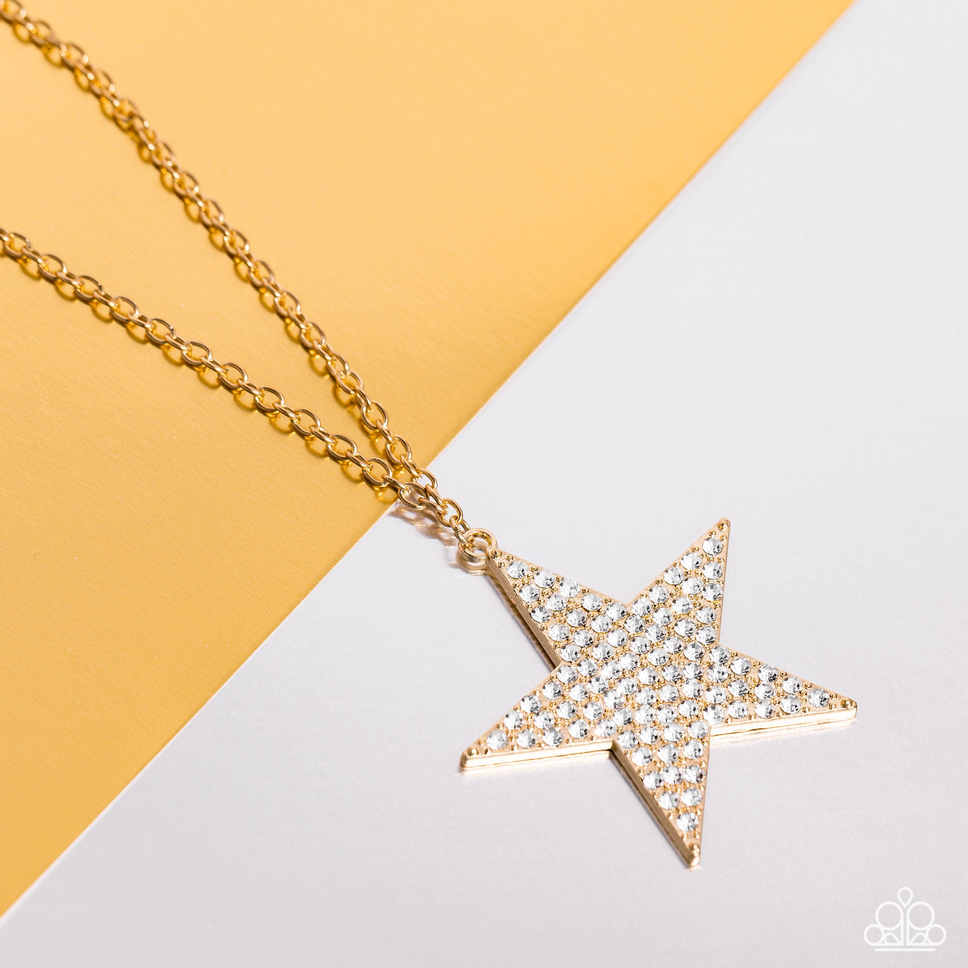 Rock Star Sparkle - gold - Paparazzi necklace