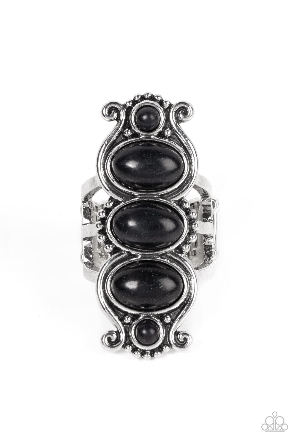 Roswell Relic - black - Paparazzi ring
