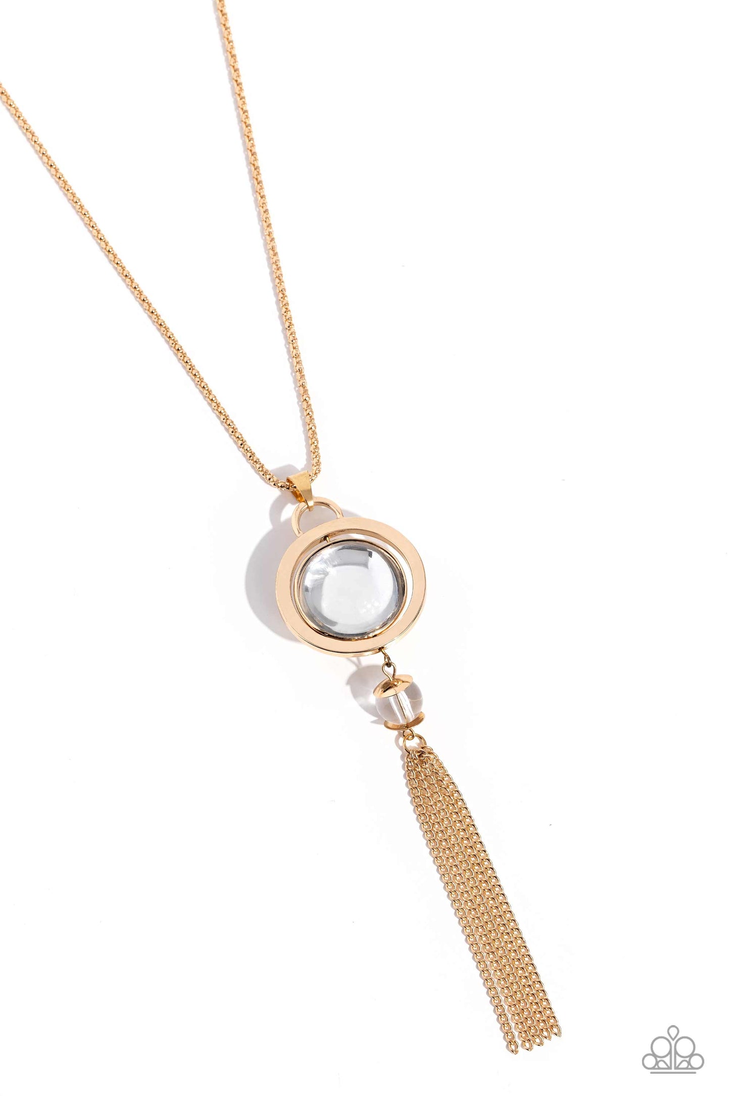 Rotating Radiance - gold - Paparazzi necklace