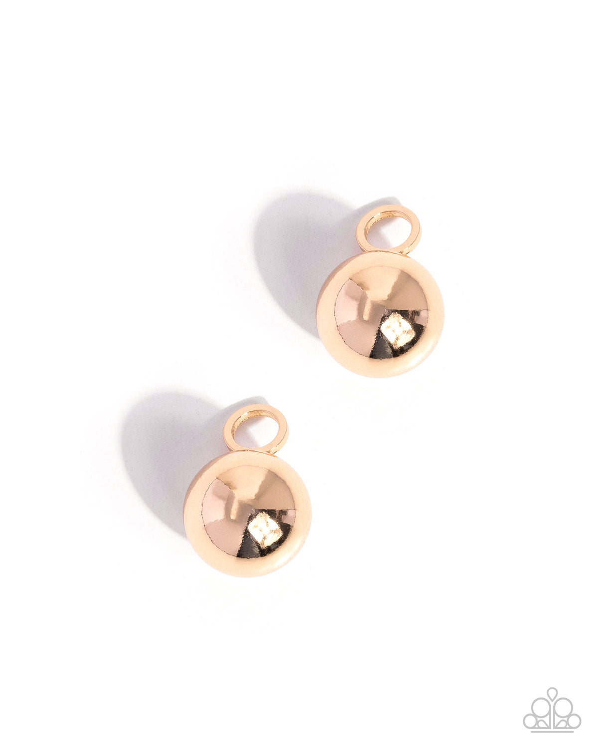 Round Reveal - gold - Paparazzi earring charms
