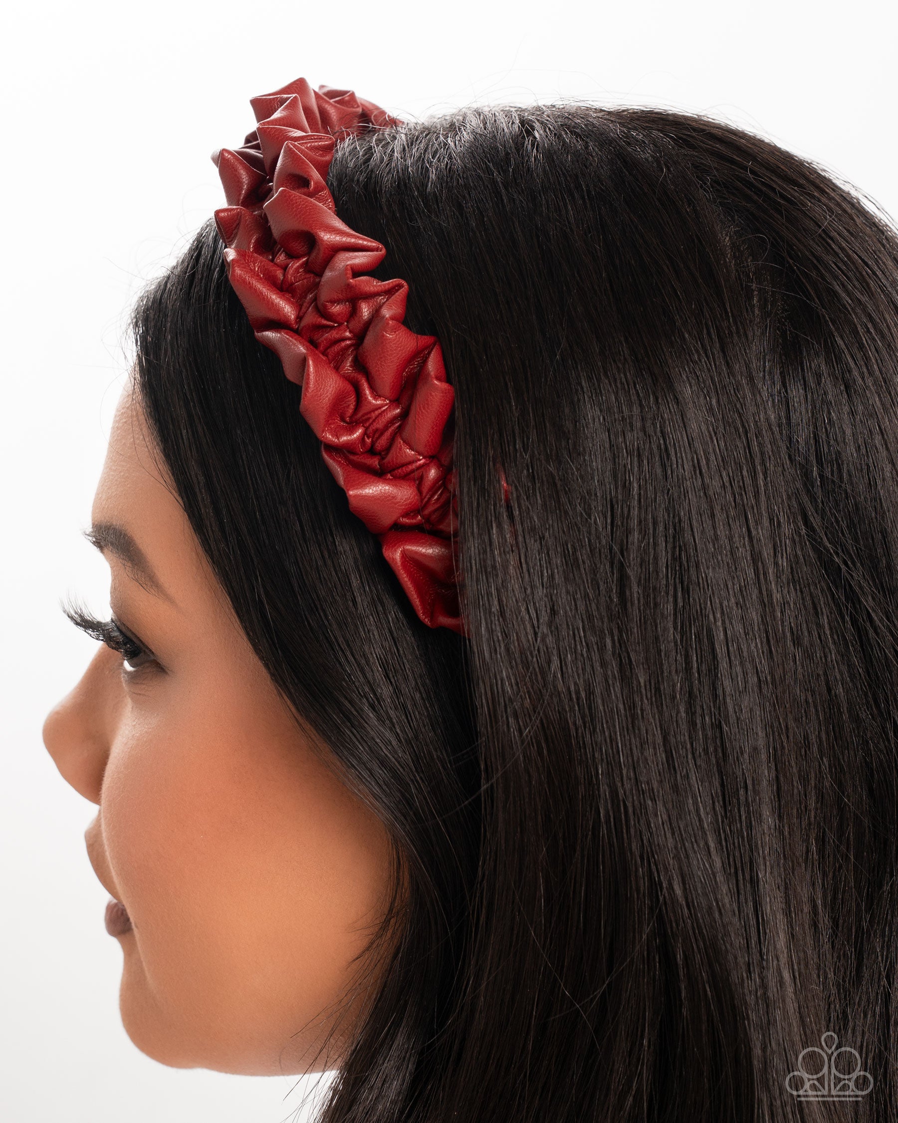 Ruffled Rebel - red - Paparazzi headband – JewelryBlingThing