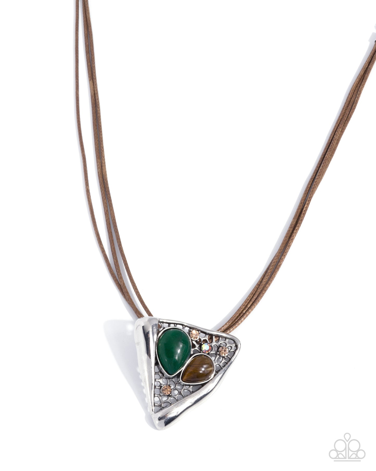 Runaway Rusticity - green - Paparazzi necklace