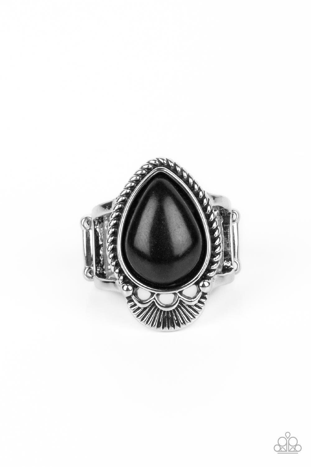 Rural Rapids - black - Paparazzi ring