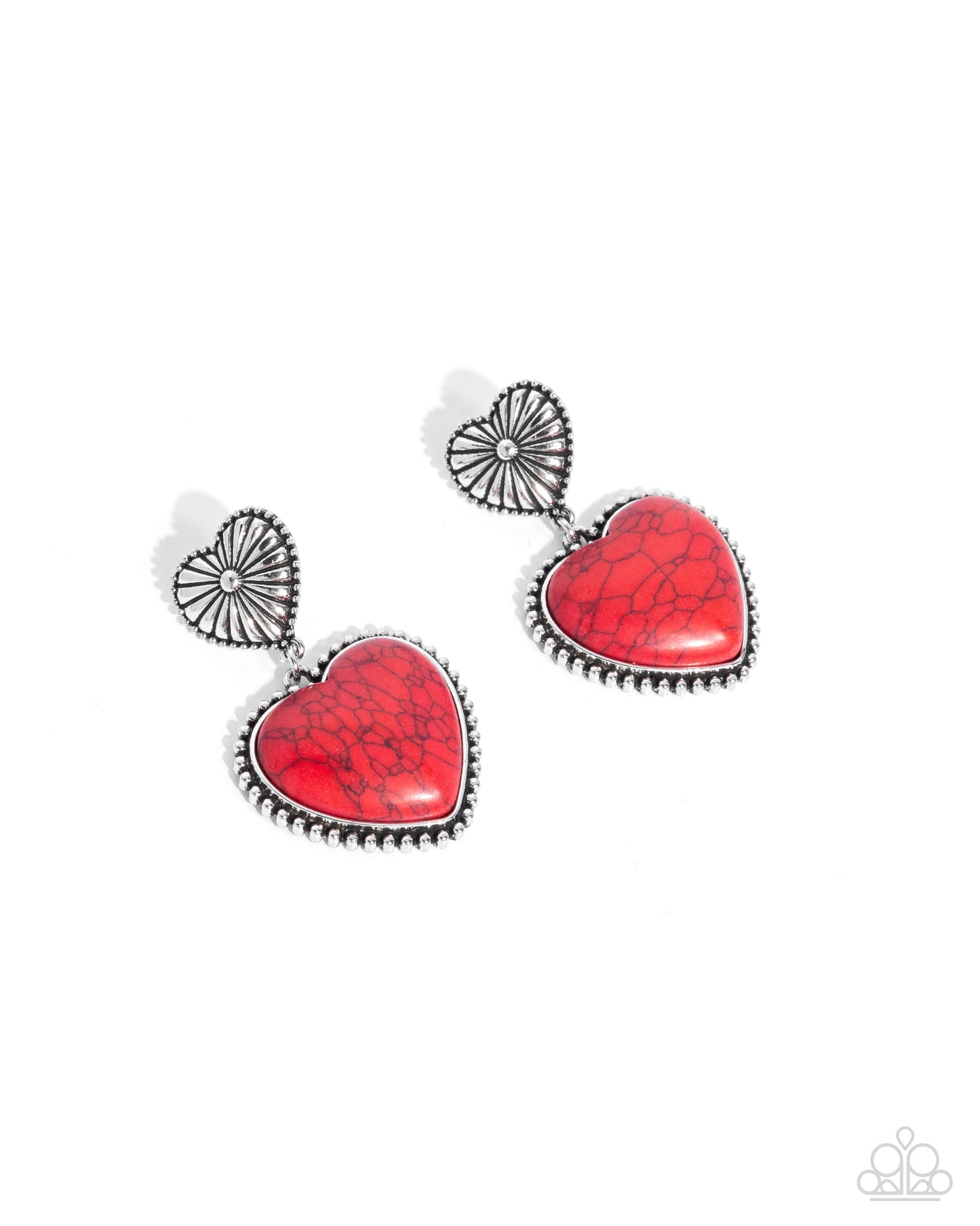 Rustic Reinvention - red - Paparazzi earrings