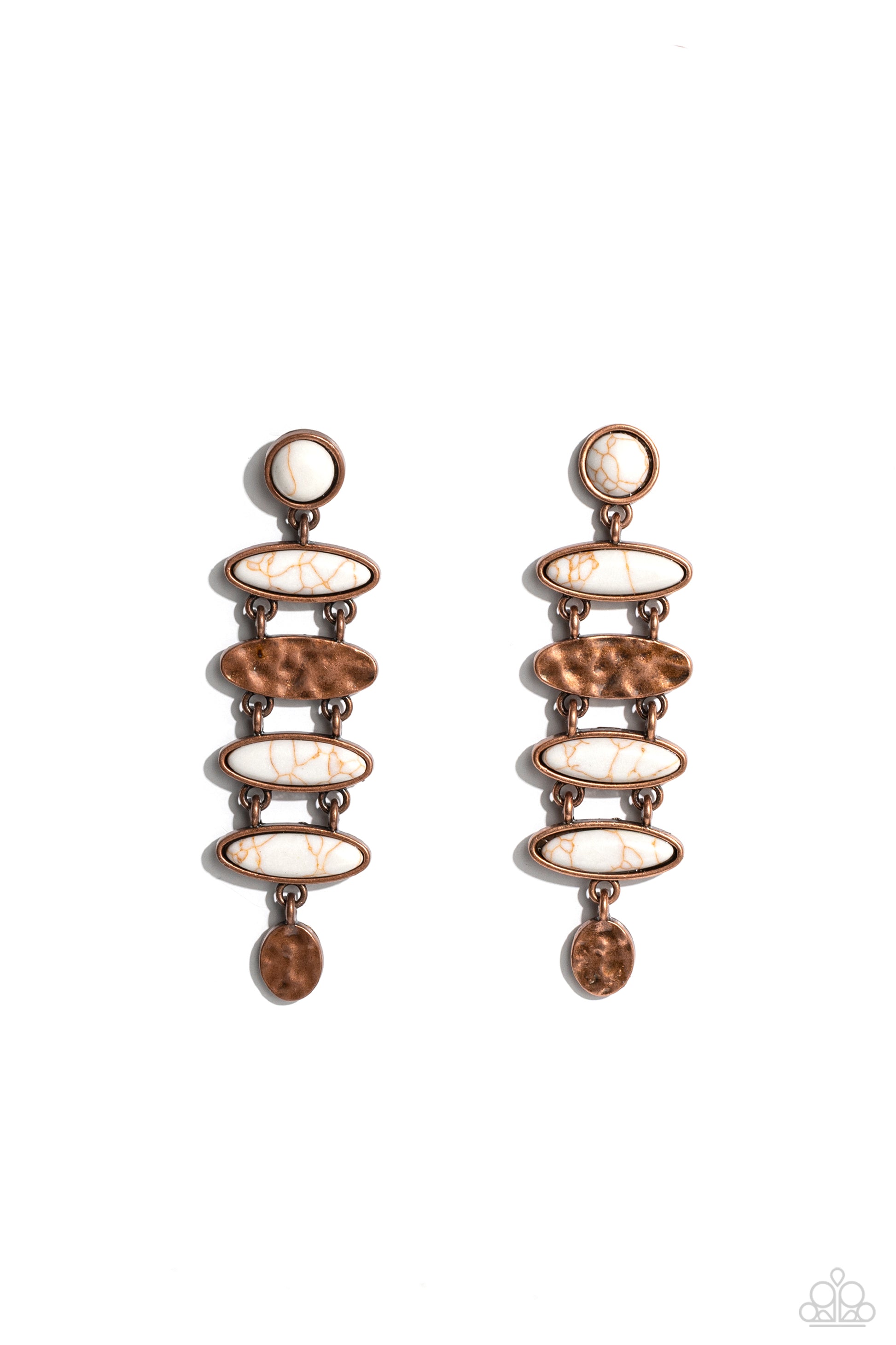 Rustic Reverie - copper - Paparazzi earrings