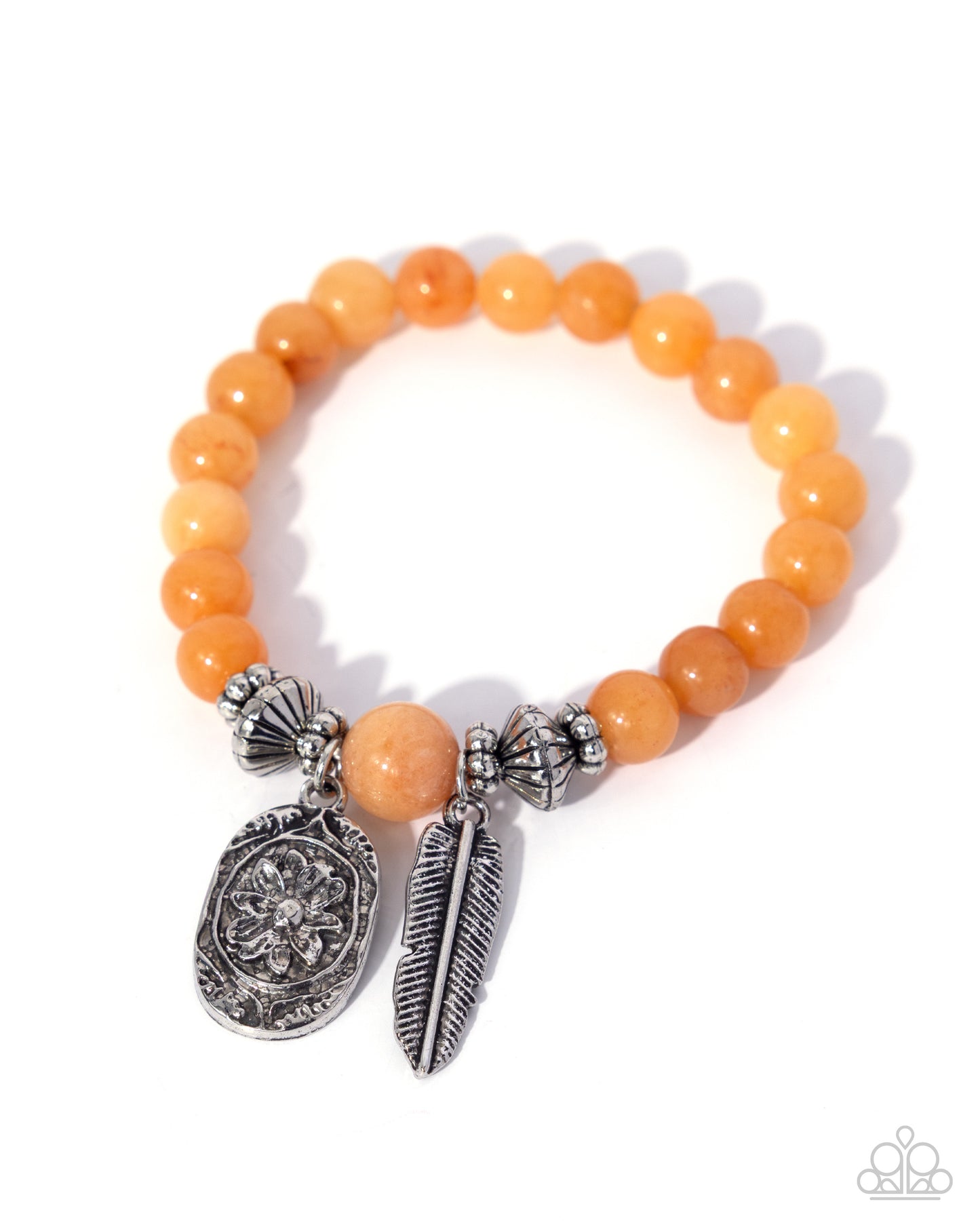 Rustic Rubato - orange - Paparazzi bracelet