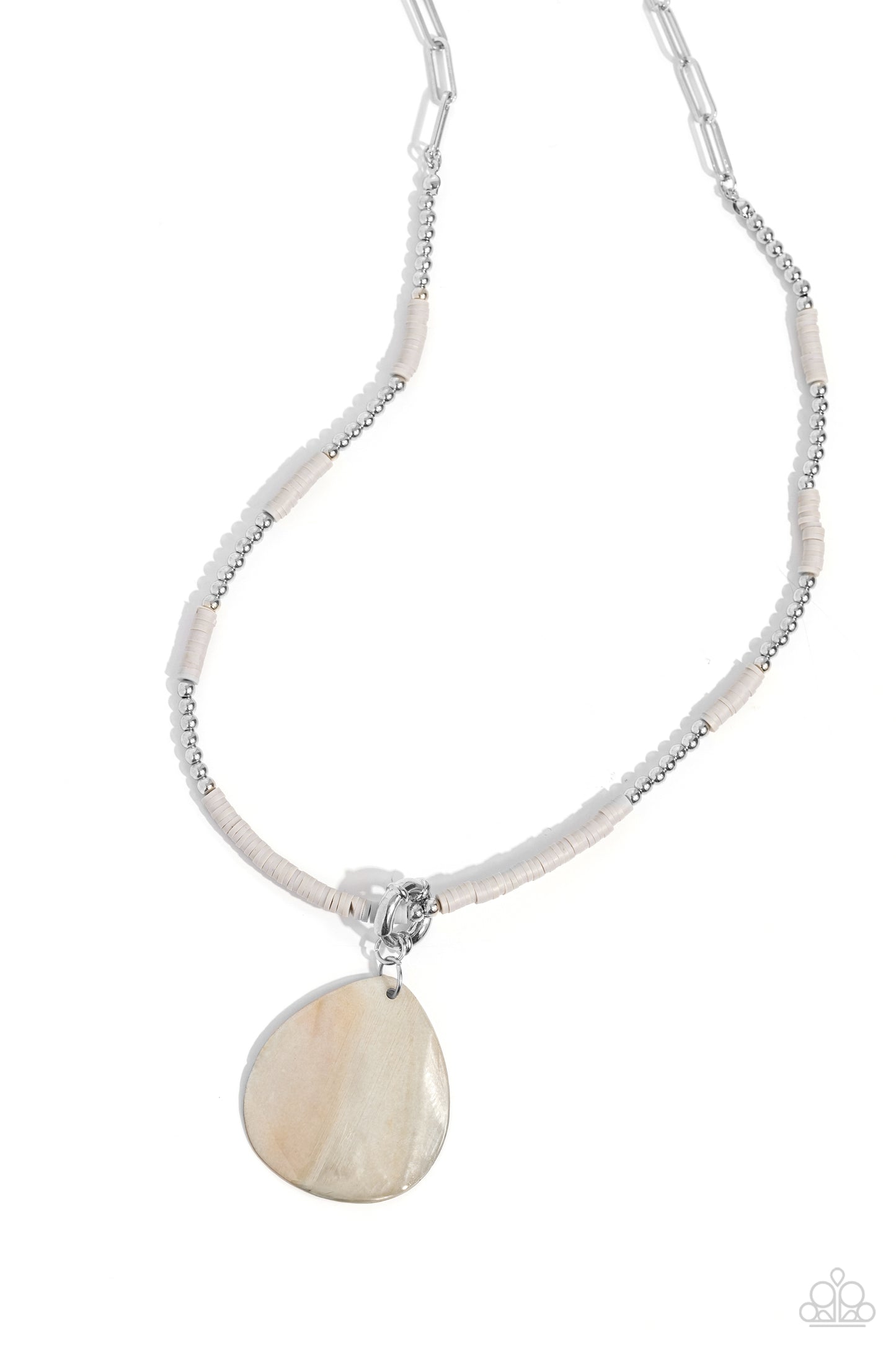 SHELL Me A Story - silver - Paparazzi necklace