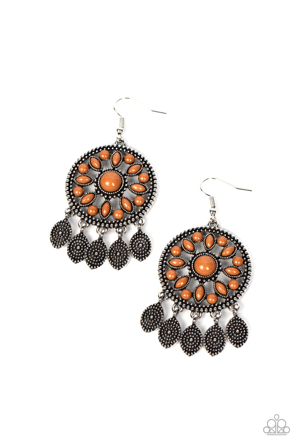 Sagebrush Symphony - brown - Paparazzi earrings