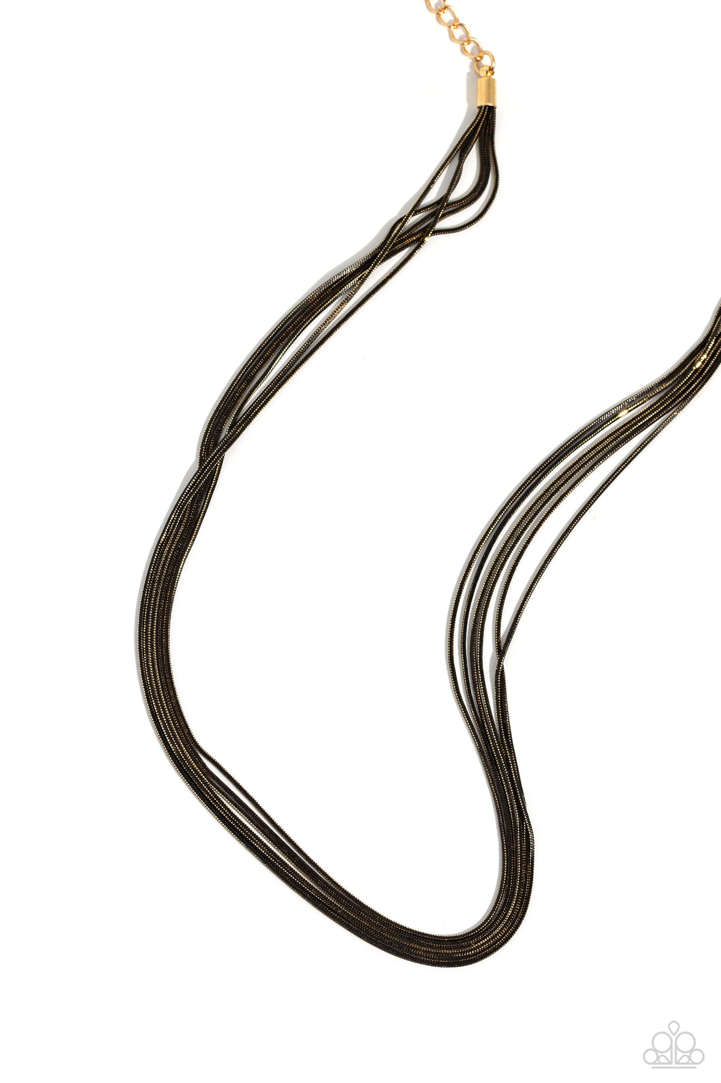 Salvaging Sass - black - Paparazzi necklace