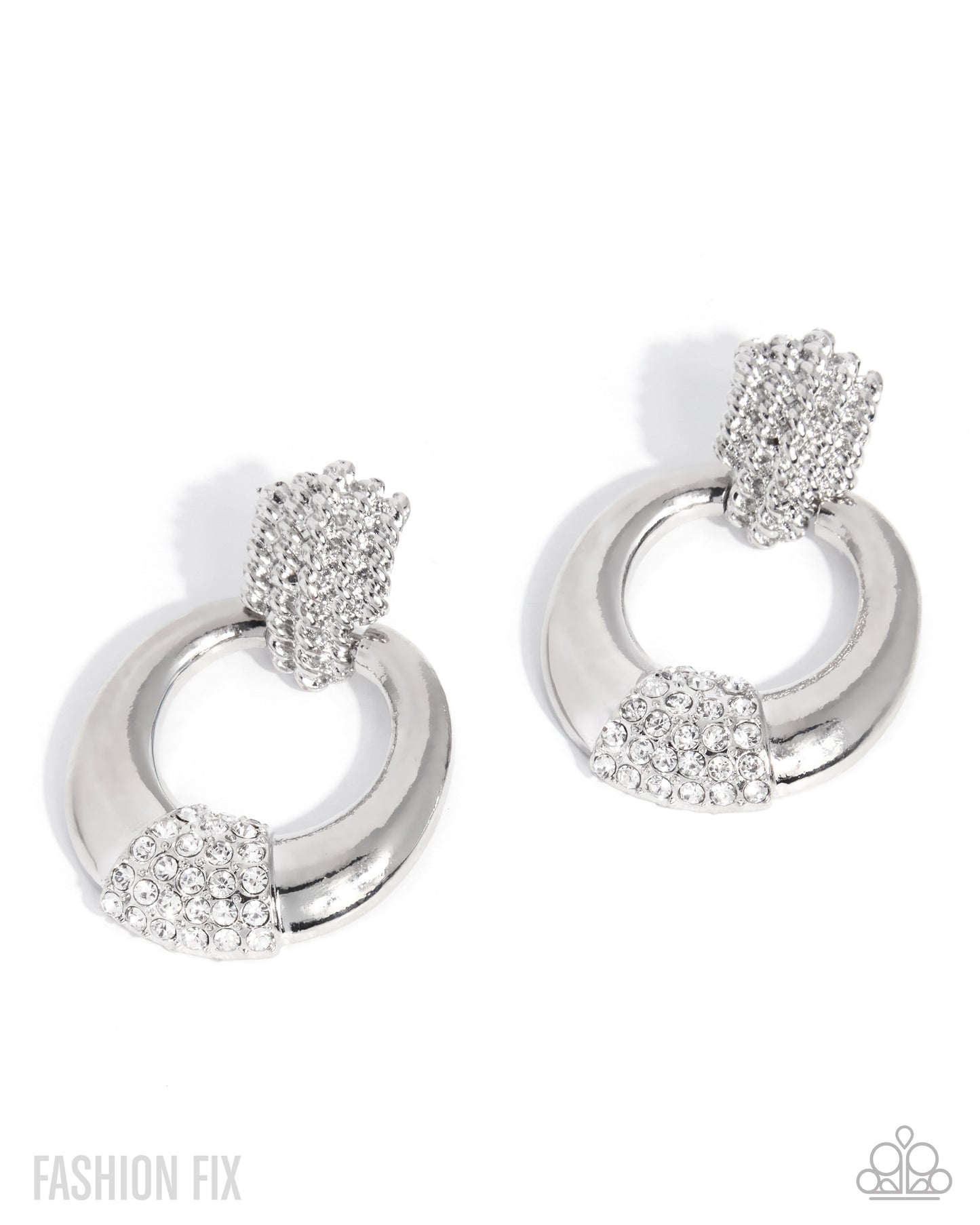 Sass Of The Day - white - Paparazzi earrings