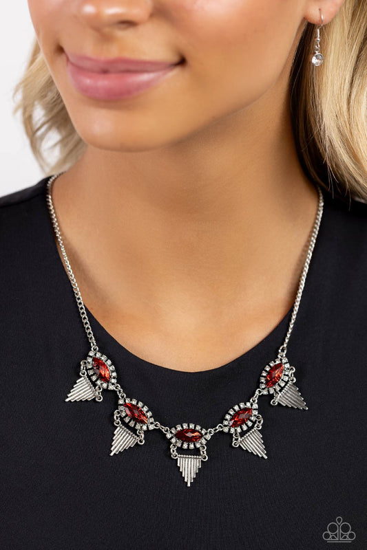 Scintillating Shimmer - red - Paparazzi necklace